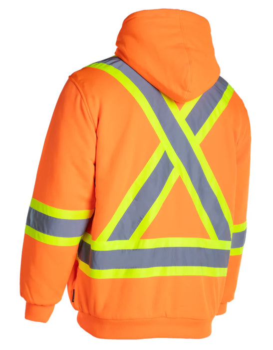 Forcefield® Deluxe Hi Vis Safety Hoodie with Detachable Hood - CSA Class 2 - P844