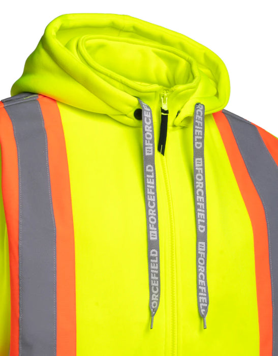 Forcefield® Deluxe Hi Vis Safety Hoodie with Detachable Hood - CSA Class 2 - P844