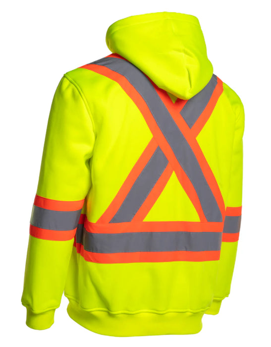 Forcefield® Deluxe Hi Vis Safety Hoodie with Detachable Hood - CSA Class 2 - P844