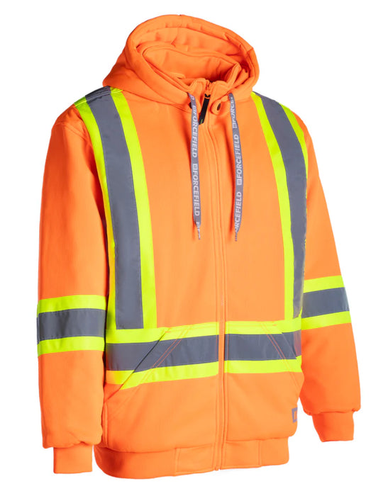 Forcefield® Deluxe Hi Vis Safety Hoodie with Detachable Hood - CSA Class 2 - P844