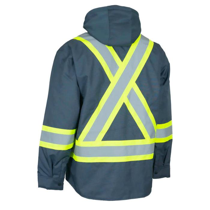 Forcefield® Hi-Vis Hoodie Shacket With Detachable Hood - EP34