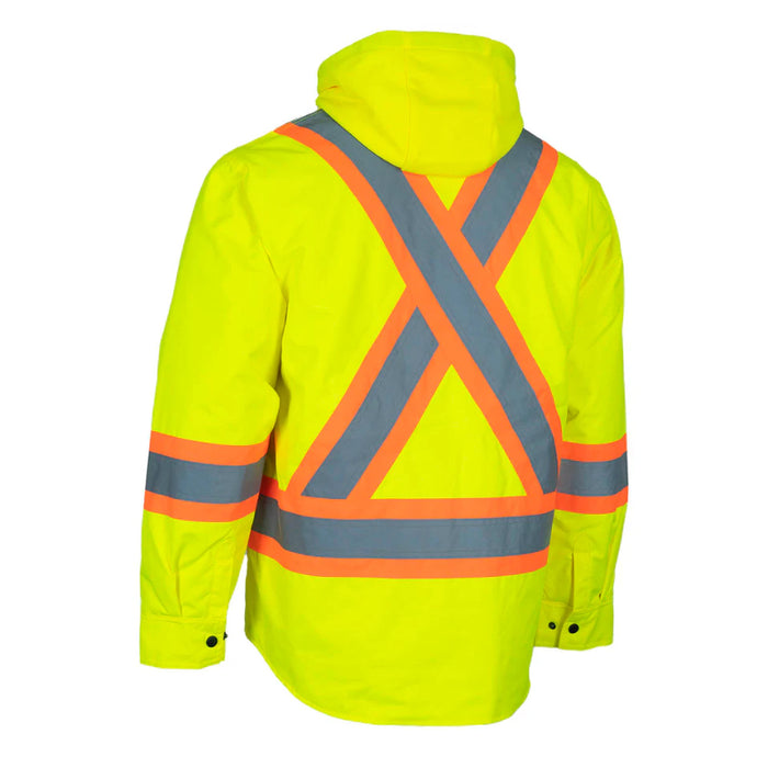 Forcefield® Hi-Vis Hoodie Shacket With Detachable Hood - EP34