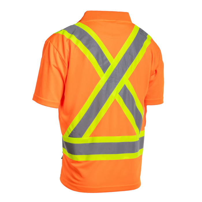 Forcefield® Hi-Vis Short Sleeve Safety Polo Tee Shirt - BEPPT