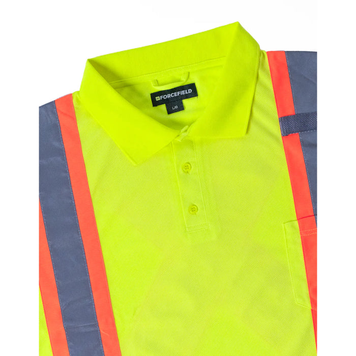 Forcefield® Hi-Vis Short Sleeve Safety Polo Tee Shirt - BEPPT