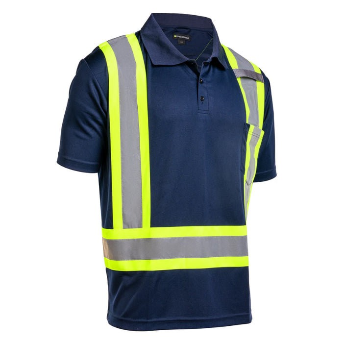 Forcefield® Hi-Vis Short Sleeve Safety Polo Tee Shirt - BEPPT