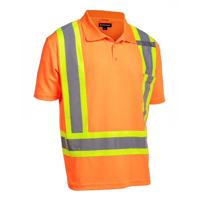 Forcefield® Hi-Vis Short Sleeve Safety Polo Tee Shirt - BEPPT