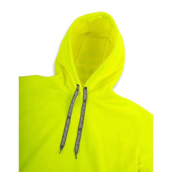 Forcefield® Hi Vis Lime Pullover Forcefield Logo Sleeve Graphic Hoodie - P835LY