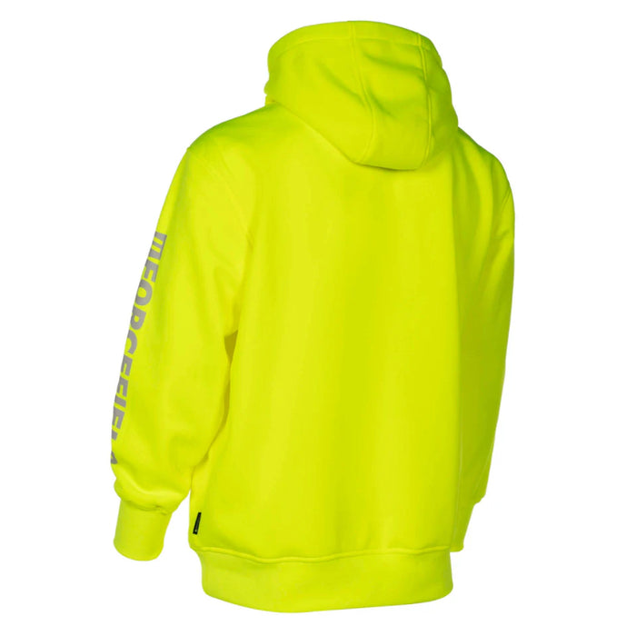Forcefield® Hi Vis Lime Pullover Forcefield Logo Sleeve Graphic Hoodie - P835LY