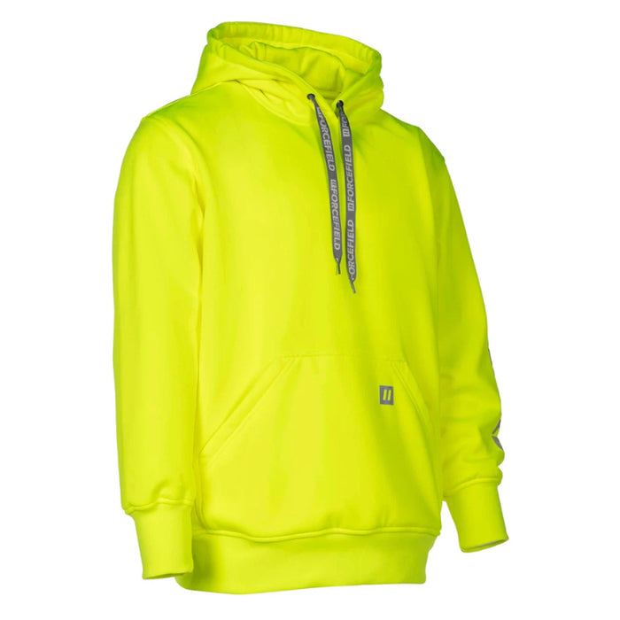 Forcefield® Hi Vis Lime Pullover Forcefield Logo Sleeve Graphic Hoodie - P835LY