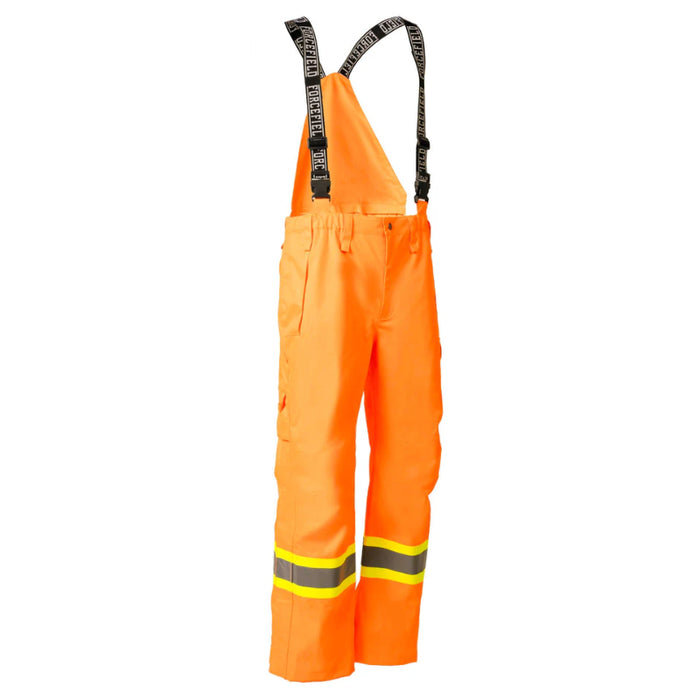 Forcefield® Orange "Torngat" Premium Ripstop 2-In-1 Hi-Vis Safety Suspender Bib Pants - EN235RAOR-TG