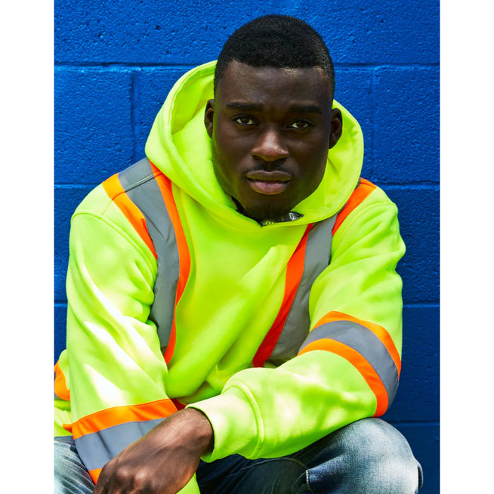 Forcefield® Deluxe Hi Vis Pullover Safety Hoodie - P854