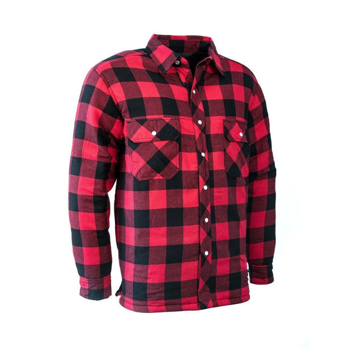 Forcefield® Red Buffalo Plaid Quilt-Lined Flannel Shirt Jacket - LC53QF-BP