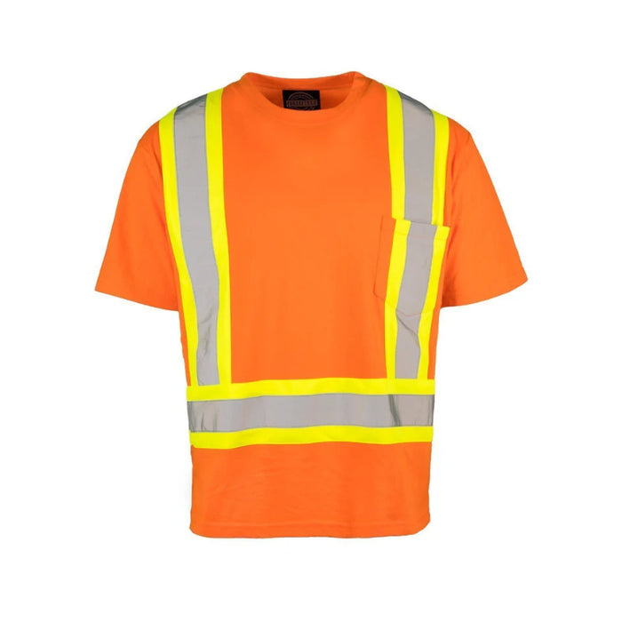 Forcefield® Ultracool Poly/Cotton Crew Neck Short Sleeve Safety Tee Shirt with Chest Pocket - TCCBE