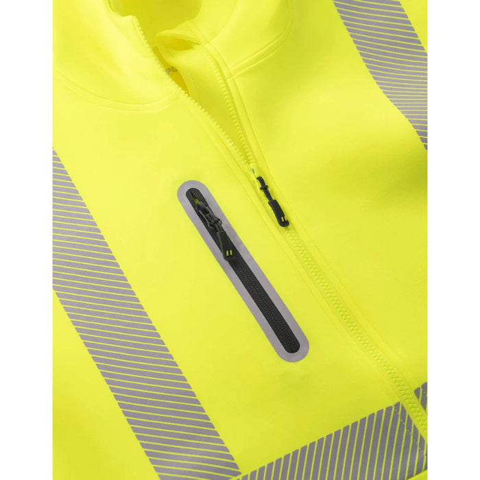 Forcefield® Women's Lime Technical Safety Zip-Up Softshell Hoodie - WUQ844