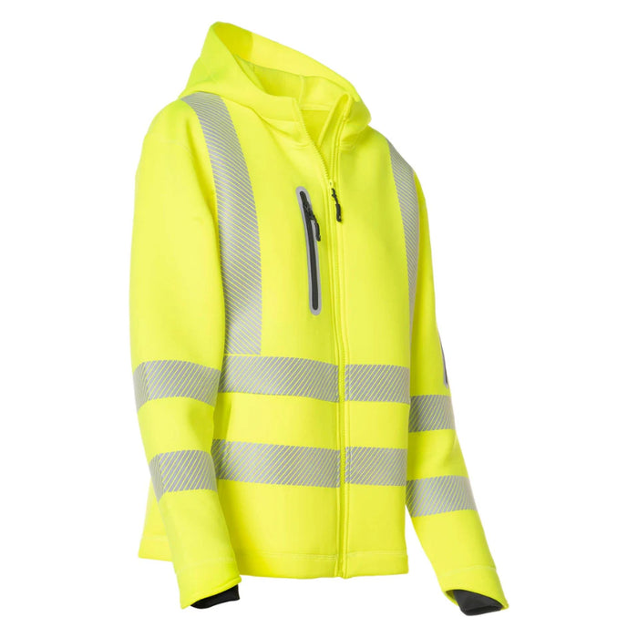 Forcefield® Women's Lime Technical Safety Zip-Up Softshell Hoodie - WUQ844