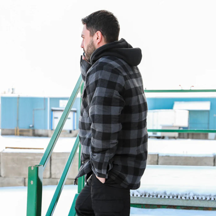Gatts Workwear® Flannel Lined Work Shirt with Hood - 626DCF