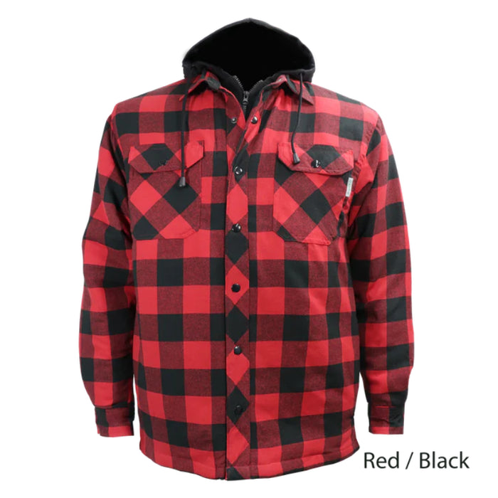 Gatts Workwear® Flannel Lined Work Shirt with Hood - 626DCF