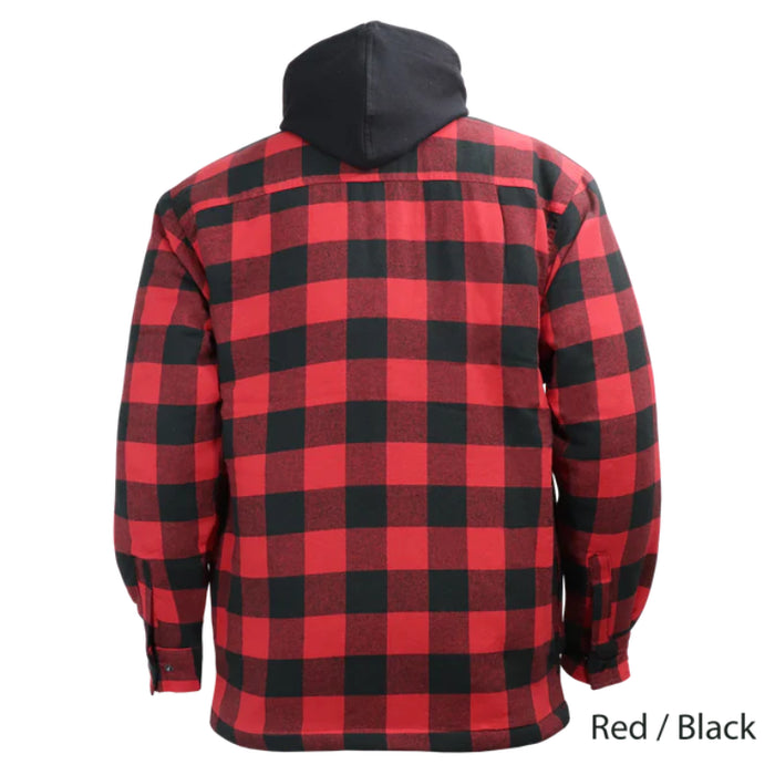 Gatts Workwear® Flannel Lined Work Shirt with Hood - 626DCF