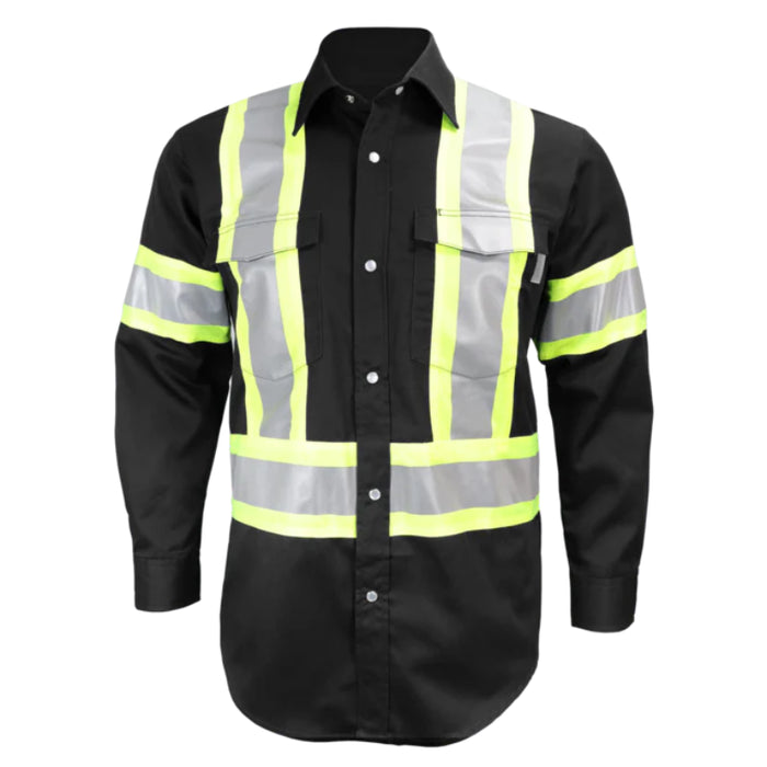 Gatts Workwear® Hi-Visibility Long Sleeve Safety Shirt - 625SX4