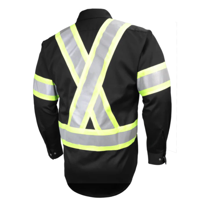 Gatts Workwear® Hi-Visibility Long Sleeve Safety Shirt - 625SX4