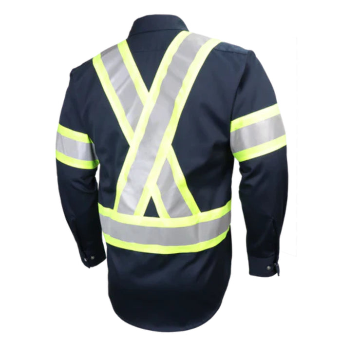 Gatts Workwear® Hi-Visibility Long Sleeve Safety Shirt - 625SX4