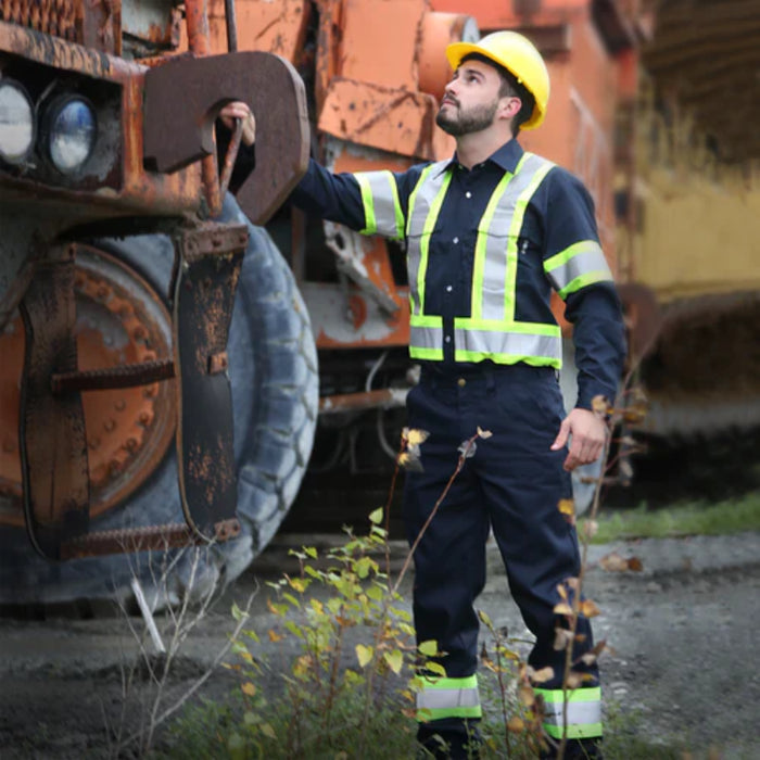 Gatts Workwear® Hi-Visibility Long Sleeve Safety Shirt - 625SX4