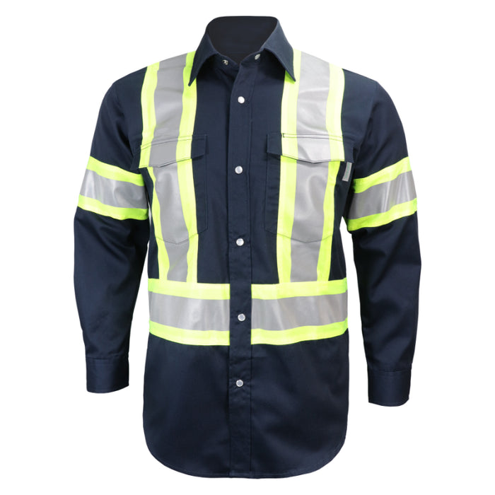 Gatts Workwear® Hi-Visibility Long Sleeve Safety Shirt - 625SX4