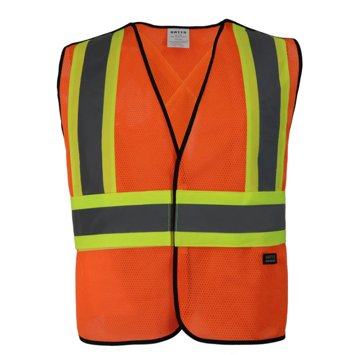Gatts Workwear® High Visibility 5 Points Tear-Away Mesh Safety Vest - Class 2 Level 2 - 500X4