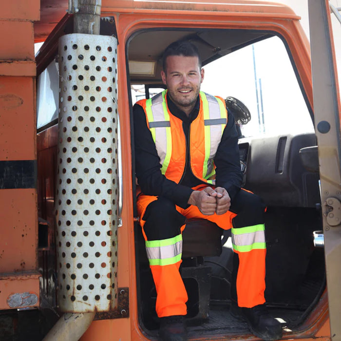 Gatts Workwear® High Visibility Cargo Safety Pant - Orange - MRB-011X4R