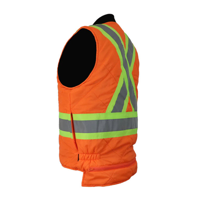 Gatts Workwear® High Visibility Reversible Lined Safety Vest - 540XR