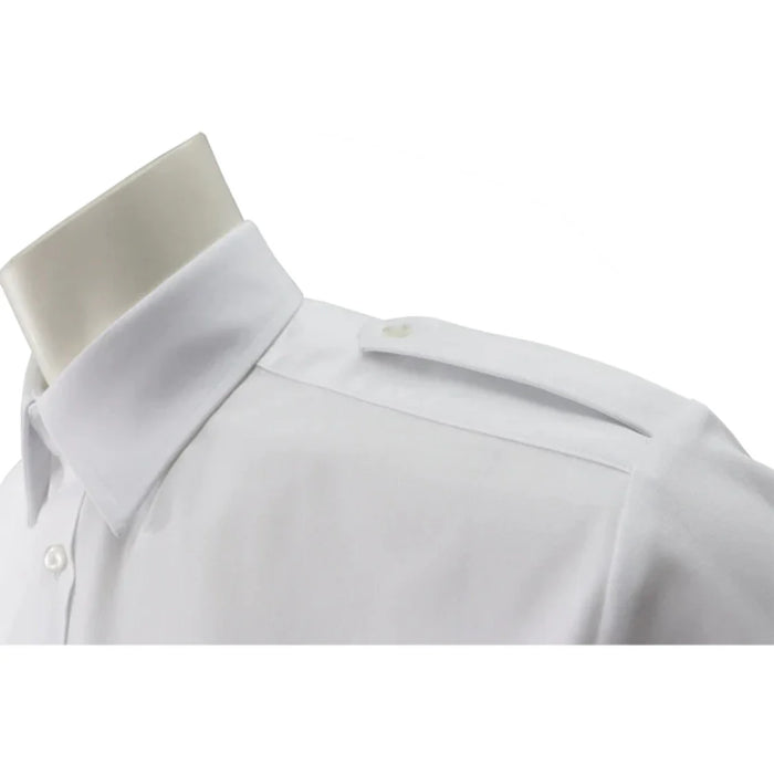 Gatts Workwear® Straight Fit Military Short Sleeve Work Shirt - White - 657