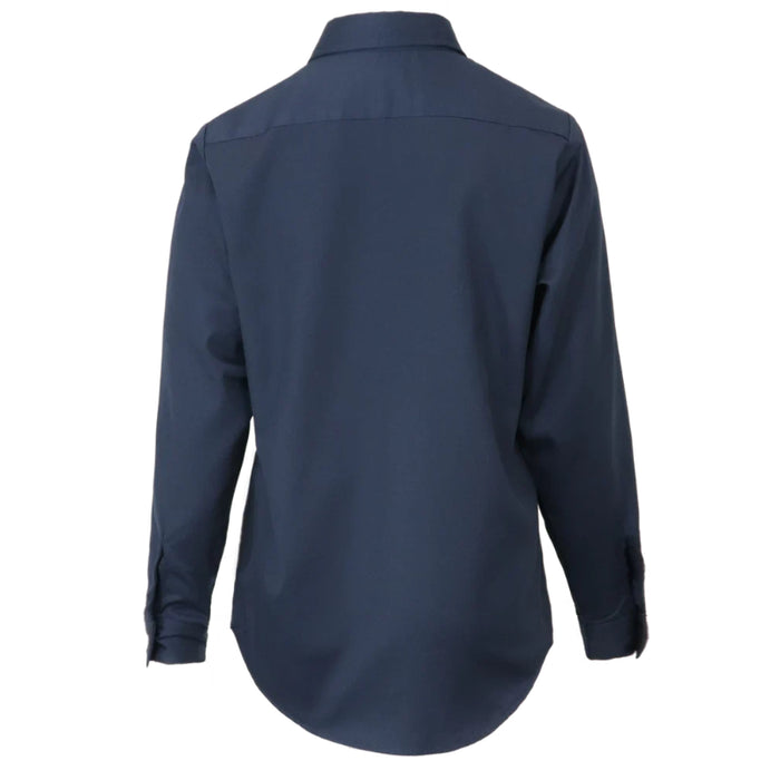 Gatts Workwear® Women's Stretch Long Sleeve Work Shirt - Navy - 623EX