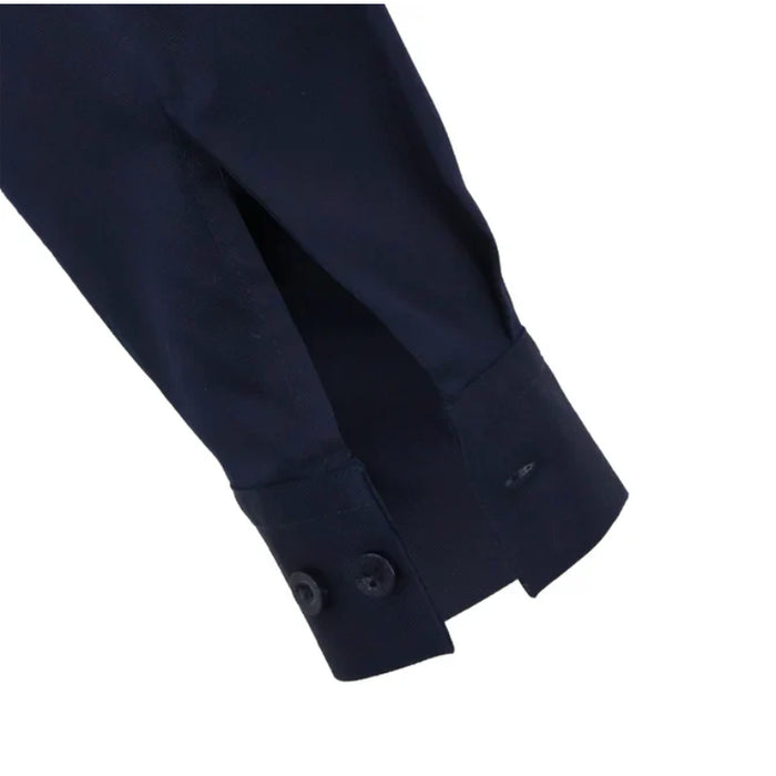 Gatts Workwear® Women's Stretch Long Sleeve Work Shirt - Navy - 623EX