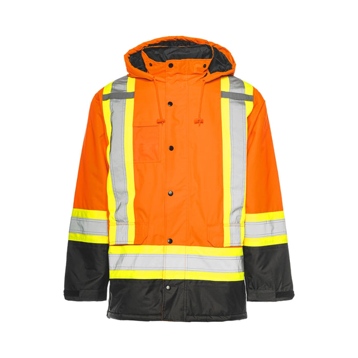 Ground Force® Hi Vis Polyester Winter Traffic Safety Parka - TP1