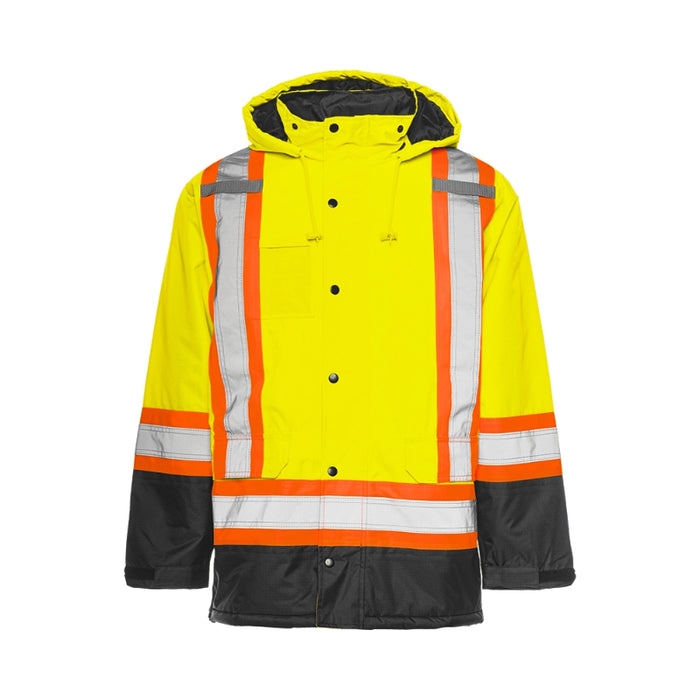 Ground Force® Hi Vis Polyester Winter Traffic Safety Parka - TP1
