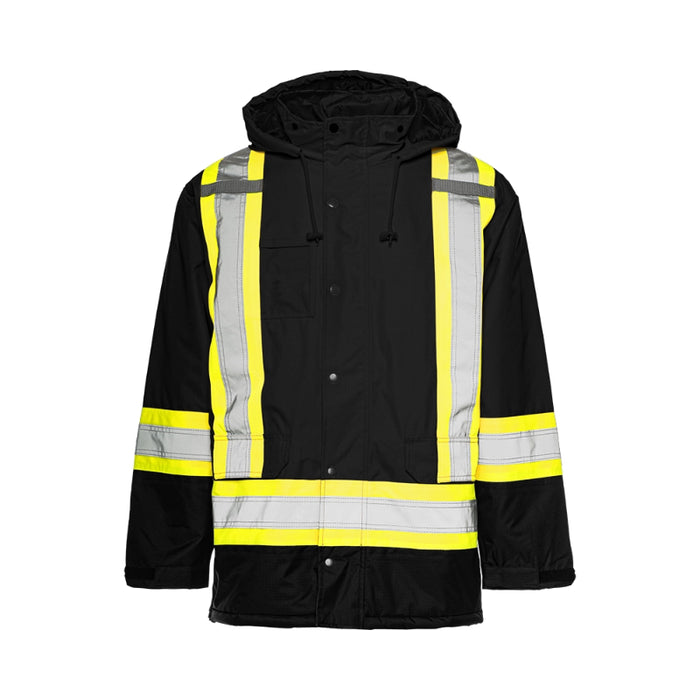 Ground Force® Hi Vis Polyester Winter Traffic Safety Parka - TP1
