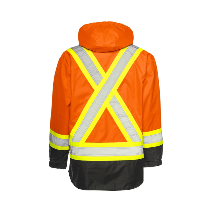 Ground Force® Hi Vis Waterproof 6-In-1 Winter Traffic Safety Parka - TP6