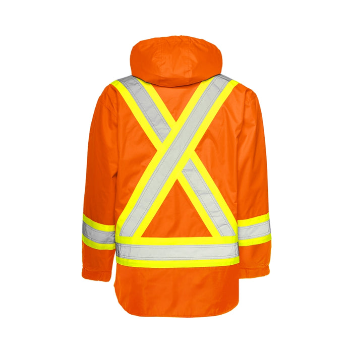 Ground Force® Hi Vis Waterproof 6-In-1 Winter Traffic Safety Parka - TP6