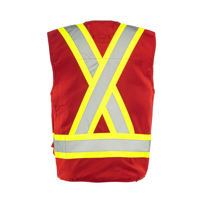 Ground Force® High Visibility Deluxe Surveyor's Safety Vest - TV20