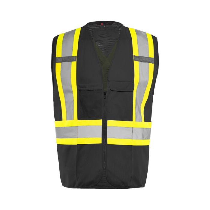 Ground Force® High Visibility Traffic Safety Vest with Zipper - TV10