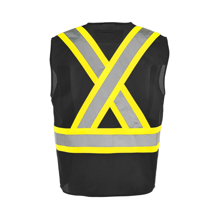 Ground Force® High Visibility Traffic Safety Vest with Zipper - TV10
