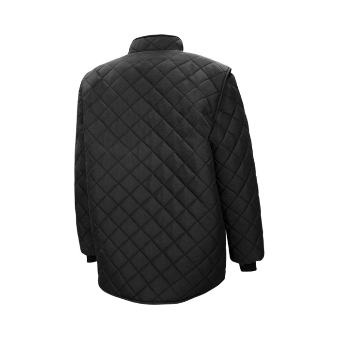 Ground Force® Quilted Polyester Freezer Safety Jacket - Black - WJ1