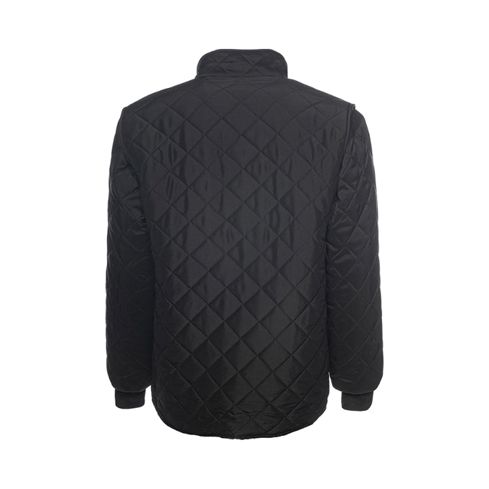 Ground Force® Quilted Polyester Freezer Safety Jacket - Black - WJ1