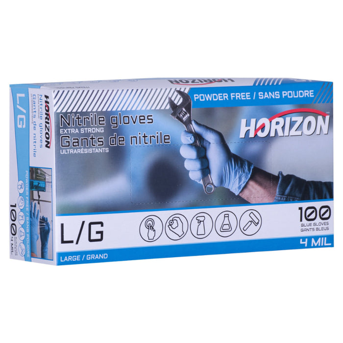 Horizon® 4 mil Oil Resistant Powder-Free Nitrile Gloves - 92455
