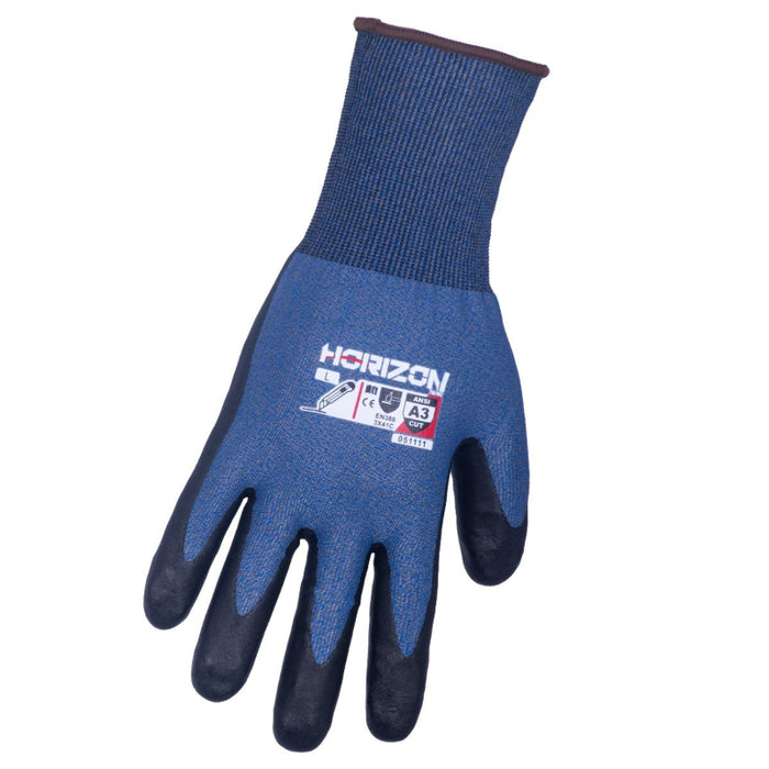 Horizon® ANSI A3 Cut Resistant Foam Nitrile Safety Gloves - 51111