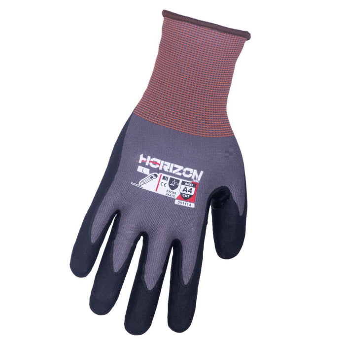 Horizon® ANSI A4 Cut Resistant Micro-Foam Nitrile Safety Gloves - 51114