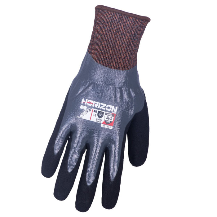 Horizon® ANSI A4 Cut Resistant Nitrile Safety Gloves - 51115