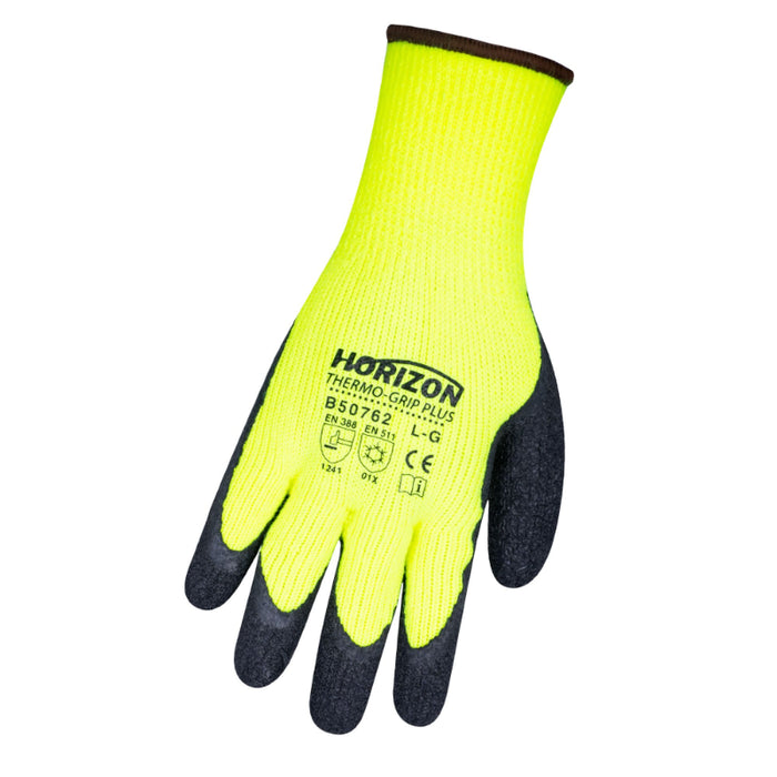 Horizon® Lined Hi-Vis Textured Latex Coated Safety Gloves - 50762