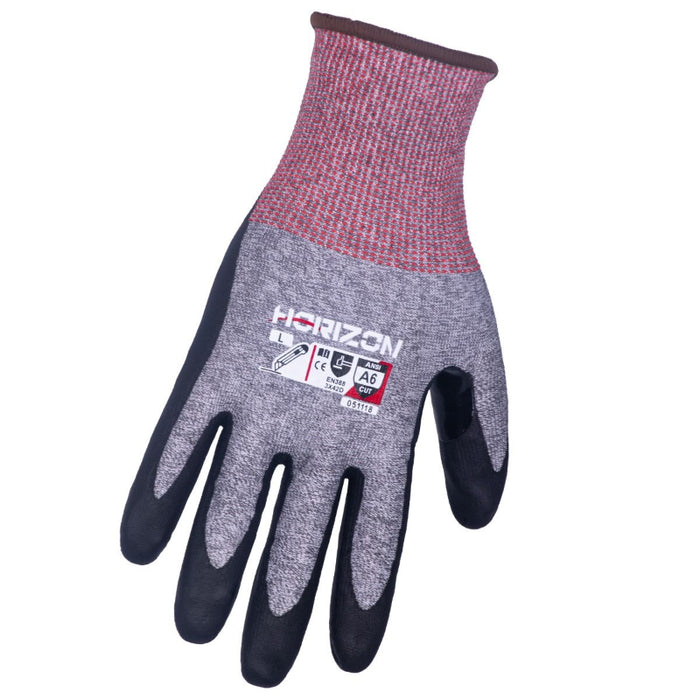 Horizon® ANSI A6 Cut Resistant Micro-Foam Nitrile Safety Gloves - 51118