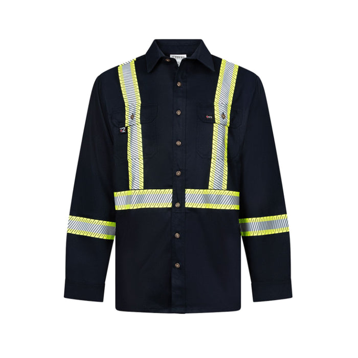 IFR® Deluxe X-Back Striped Work Shirt - CAT 2 - 652